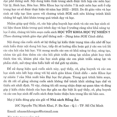 Học Tốt Khoa Học Tự Nhiên 7 (Dùng Kèm SGK Cánh Diều) - HA