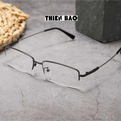 Kính lão thị, kính viễn thị Nam nữ  hàng đẹp xẻ cước KVM367 chống as xanh Gọng TITANIUM càng dẻo chuẩn độ