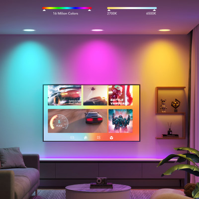 Đèn LED âm trần Govee RGBWW 4 Inch Smart Recessed Downlight H601B | Trải nghiệm ánh sáng tuyệt vời