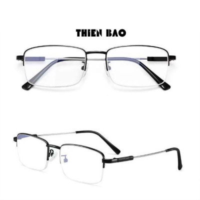 Kính lão thị, kính viễn thị Nam nữ KVM367 hàng đẹp xẻ cước chống as xanh Gọng TITANIUM càng dẻo chuẩn độ hàng Hot loại I
