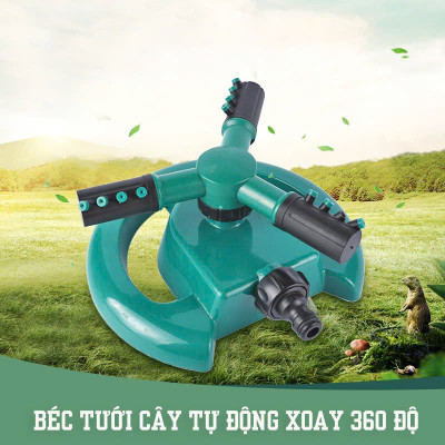Vòi Phun Nước Tưới Cây Bằng Nhựa Xoay 360 Độ Tự Động - HENRYSA