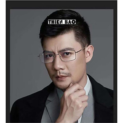 Kính viễn thị, kính lão thị trung niên toàn viền titanium siêu dẻo nhẹ bền KV60Đ tròng Nhật NAM NỮ chuẩn độ