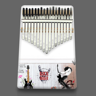 Đàn Kalimba 17 Phím - Đàn Kalimba Thumbs Piano Sử Dụng Ngón Tay | Tặng kèm búa chỉnh, khăn lau, dán nốt phím