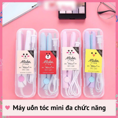 Phụ kiện tóc -Dụng cụ  tạo  kiểu  tóc  đa năng  mini có hộp ,   nhỏ gọn tiện lợi khi đi du lịch