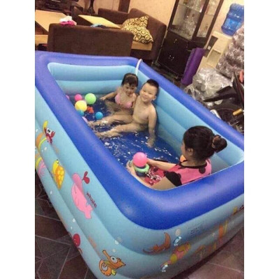 BỂ BƠI 3 TẦNG HÌNH CHỮ NHẬT 1.3m ( Giao mầu ngẫu nhiên )