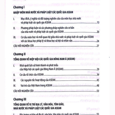 Giáo trình Nhà nước và Pháp luật các Quốc gia ASEAN