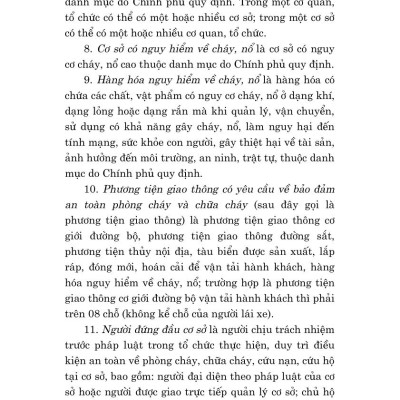 Luật phòng cháy, chữa cháy và cứu nạn, cứu hộ năm 2024 - bản in 2025