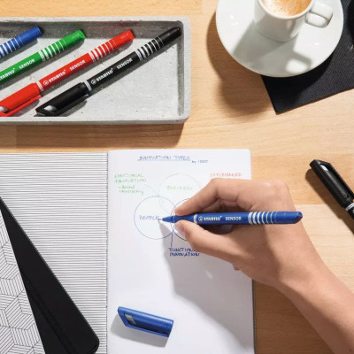 Bộ 4 Bút kim STABILO SENSOR F 0.3mm (SENF-C4)