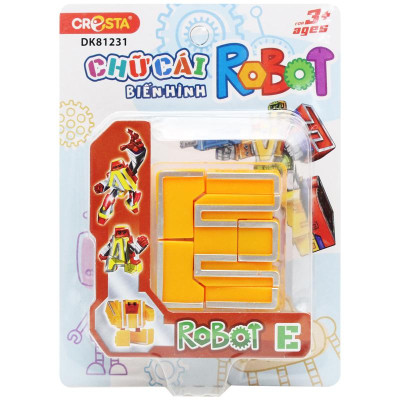 Đồ Chơi Lắp Ráp Biến Hình Robot Chữ Cái E - Cresta DK81231