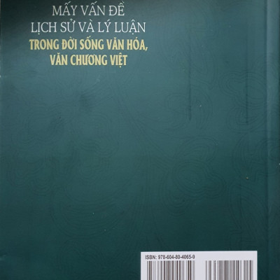 Mấy vấn đề lịch sử và lý luận trong đời sống văn hóa, văn chương Việt