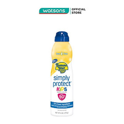 Xịt Chống Nắng Banana Boat Simply Protect Kids SPF50+ PA++++ 170g #Vàng