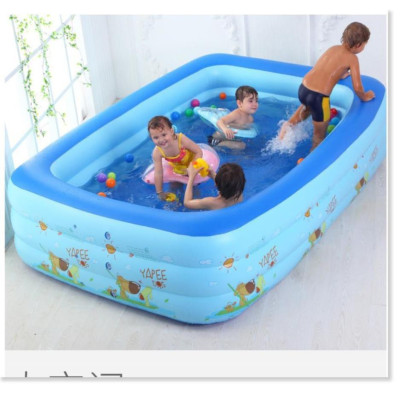 Hồ bơi trẻ em, Bể Bơi Trẻ Em Phao 3 Tầng, Hồ Bơi Tắm Cho Bé dày dặn, bền đẹp, nhiều loại kích thước - TẶNG BƠM ĐIỆN