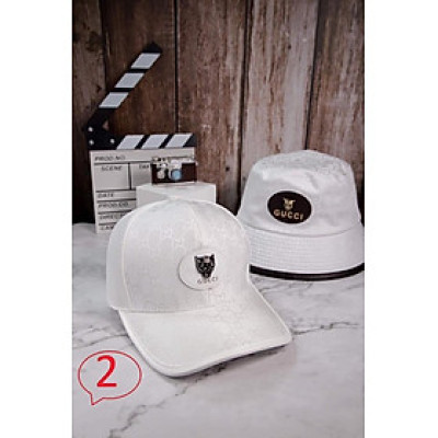 Combo nón cặp nam nữ Sói vàng phối vải kaki form chuẩn thời trang đường phố cao cấp