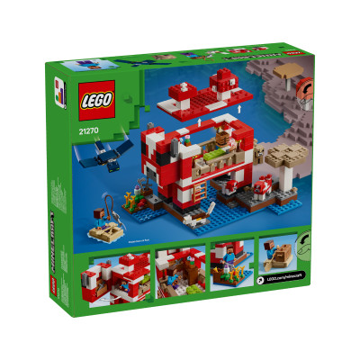 Đồ Chơi Lắp Ráp Ngôi Nhà Của Những Chú Bò Nấm LEGO MINECRAFT 21270 (500 chi tiết)