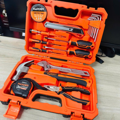 Bộ Dụng Cụ Sửa Chữa Đa Năng 18 Món – Có Búa, Kìm, Tua Vít, Thước, Dao, Mỏ Lết, Lục Giác, Băng Keo