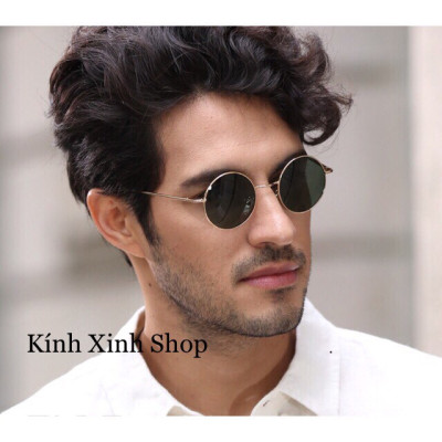 Kính Mắt Gọng Tròn Nhỏ Kim loại Bản Dày Cao Cấp Phong cách Nghệ Sĩ