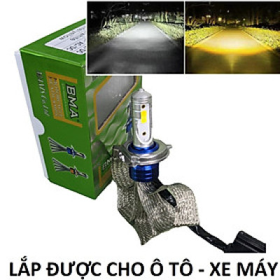 BMA F5: Đèn Pha ÔTô XeMáy Siêu Sáng với Ánh Sáng Cos Vàng và Pha Trắng - Chất Lượng Tốt từ QN LEDLIGHT