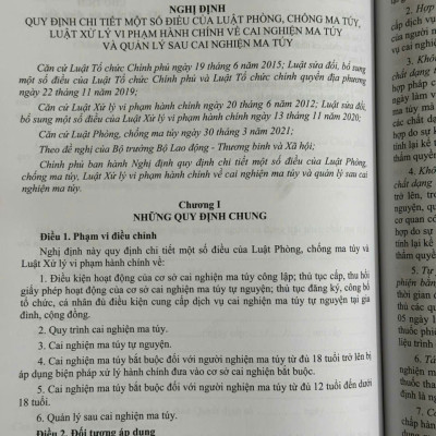Sách Quy Định Chi Tiết Thi Hành Luật Phòng Chống Ma Tuý – Luật Xử Lý Vi Phạm Hành Chính về Cai Nghiện Ma Tuý - V2436A