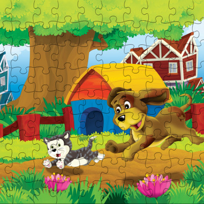 Tranh xếp hình Tia Sáng Bắt kịp rồi ! ( 108 mảnh)