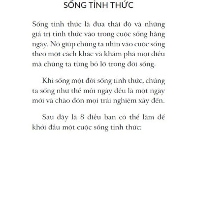 Bí Quyết Sống Tỉnh Thức Trong 8 Ngày