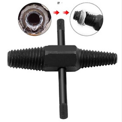 Dụng cụ lấy ống nước gãy,Mũi tháo ren ống nước gãy 2 đầu kèm tay cầm