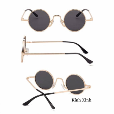 Kính mát thầy bói mắt tròn nhỏ phong cách hiện đại