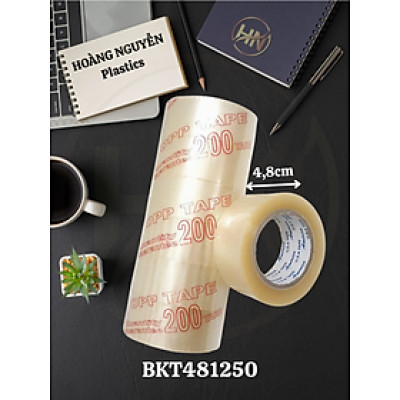 BĂNG KEO TRONG siêu dính 4,8cm - 1.2kg - 1.6kg - 2kg - 50mic | Băng dính giá rẻ siêu đẹp