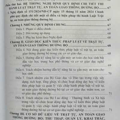 Luật Trật tự an toàn giao thông đường bộ - Hệ thống văn bản quy định chi tiết thi hành