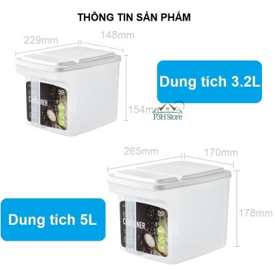 Hộp nhựa có tay cầm Lock&Lock Handy Container dùng bảo quản thực phẩm P-1738 P-1739