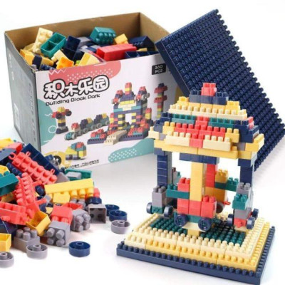 Hộp xếp hình 520 chi tiết, bộ lắp ghép lego siêu trí tuệ vòng quay mặt trời
