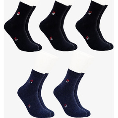 Combo 5 đôi tất nam vớ nam Cổ Dài Cao Cấp MRM FASHION (Đen,Xanh Navy)