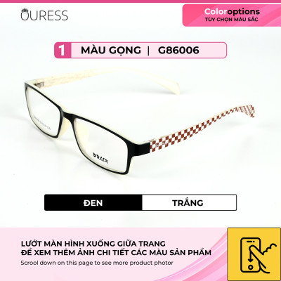 Gọng kính nhựa dẻo tr90 thời trang nam nữ Ouress 86006