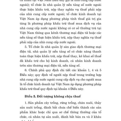 Luật Thuế giá trị gia tăng năm 2024