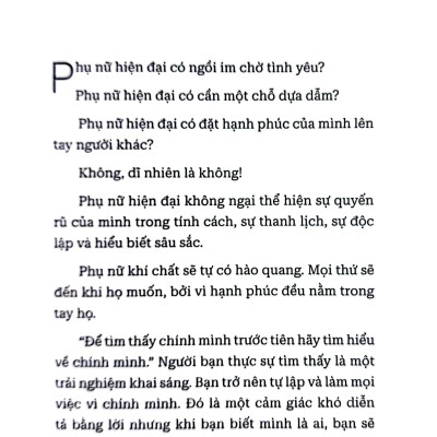 Phụ Nữ Khí Chất Sẽ Tự Có Hào Quang