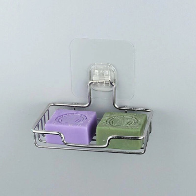 Khay Đựng Xà Bông Dính Tường Inox 304 Giá Inox Để Xà Bông Dán Tường Phòng Tắm, Kê Để Xà phòng Khô Ráo - Tiện Dụng, Sang Trọng, Không Khoan Đục.