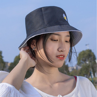 Mũ vành tròn, Mũ Bucket hoa cúc, Nón cụp vành thời trang phong cách cute xinh xắn MD07