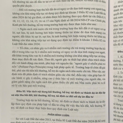 Bình luận khoa học Luật Đất đai năm 2024