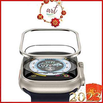 Miếng Dán Cường Lực Đồng Hồ Thông Minh Viền Titanium Alloy - Titan Glass - Art House - Hàng chính hãng