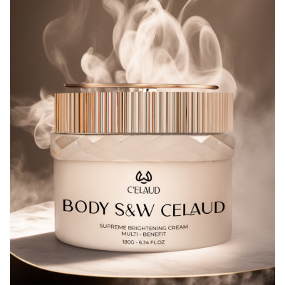 Combo kem dưỡng trắng da body và tẩy tế bào chết Celaud