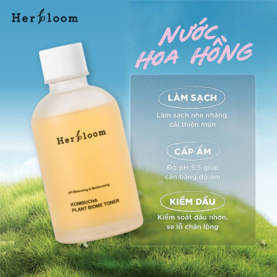 Bộ Đôi Làm Sạch & Cấp Ẩm Herbloom Dịu Nhẹ Cho Mọi Loại Da [Sữa Rửa Mặt 200ml + Toner 150ml]