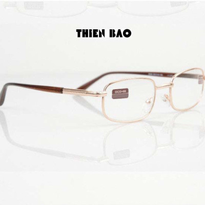 Kính lão thị, viễn thị trung niên tròng Thủy tinh chống xước hàng đẹp toàn viền vàng KVN16 GOLD Nam nữ loại I
