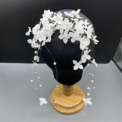 Cài tóc cô dâu hoa nhỏ cho tóc búi mẫu đẹp mới t10