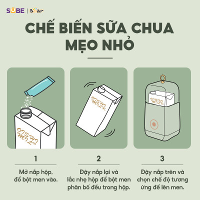 Máy làm sữa chua Bear 1L SB-SC12C 1L (12W)- Hàng chính hãng