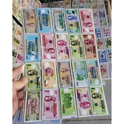 Bộ 50 Thẻ Sưu Tập Bộ Thẻ Tiền Cho Bé Đi Học Mầm Non Học Sinh Tiểu Học Thẻ bài Bộ thẻ số chất liệu giấy cứng, giúp trẻ làm quen, nhận biết, tập tính toán, tập mua sắm, chơi đồ hàng, chơi game, trang trí bánh sinh nhật