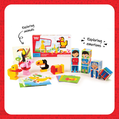 Đồ Chơi Khám Phá Cảm Xúc Và Thế Giới Động Vật TOONYKIDS - Exploring Animals And Emotion TN00222 [Tặng Kèm Sticker]