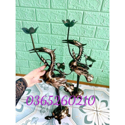 ĐỈNH 60 CM NẶNG 34 KG NGŨ SỰ 5 MÓN CHẤT LIỆU BẰNG ĐỒNG