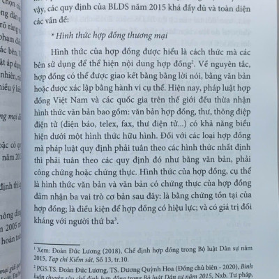 Áp dụng bộ luật dân sự và luật chuyên ngành trong lĩnh vực hợp đồng