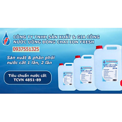 Nước Cất 1 Lần Can 5 lít