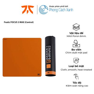 Lót chuột Fnatic FOCUS 3 MAX (Control) - 6mm - Hàng Chính Hãng