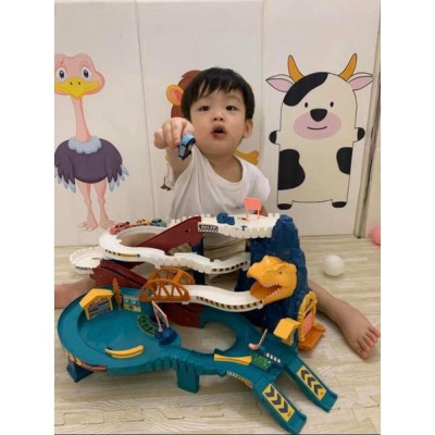 Bộ Đồ Chơi Đường Hầm Khủng Long, Ô Tô Đồ Chơi Cho Bé
